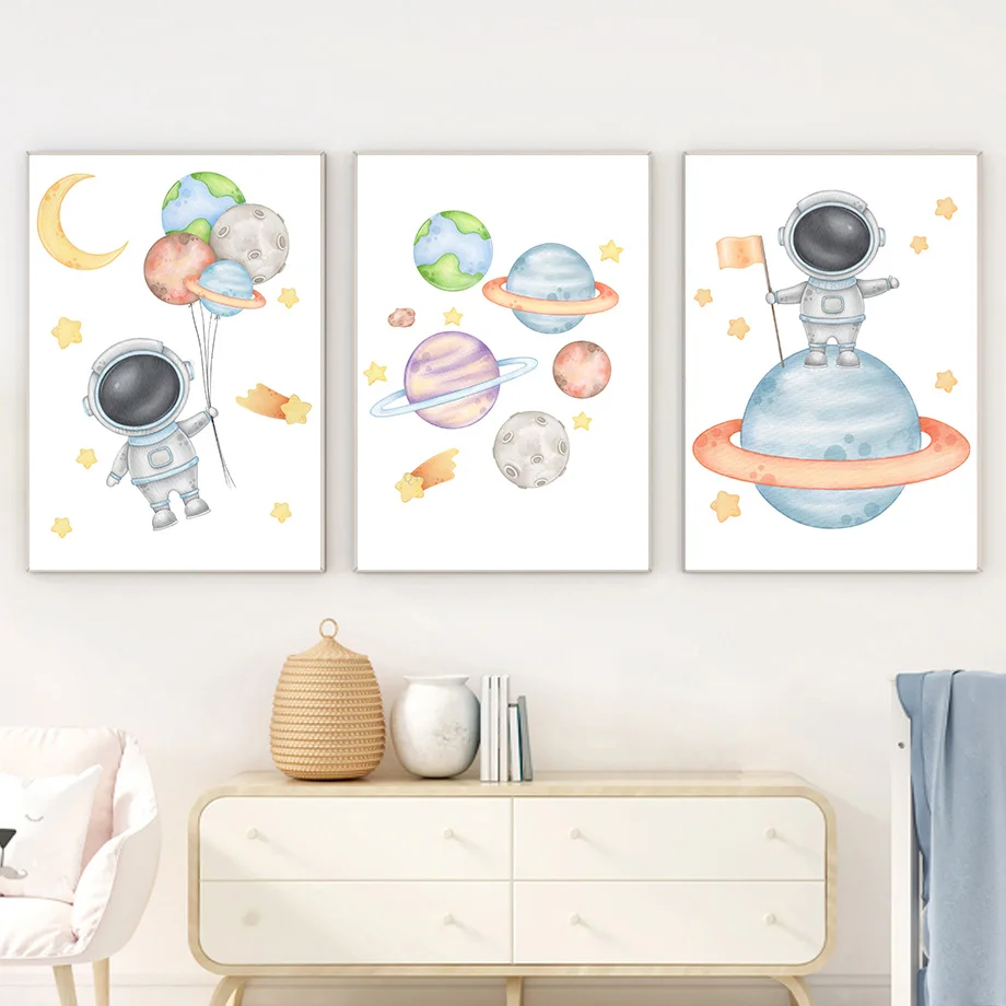 Kids Education Name - 1 Pezzo - Tela Decorativa da