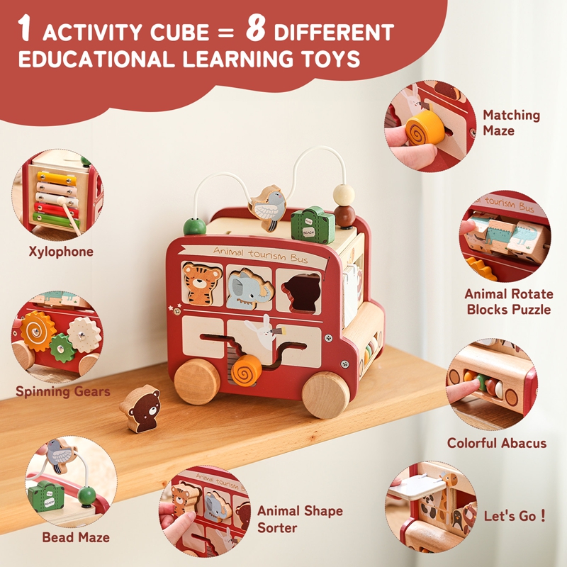 Giocattolo in legno a forma di - Kids Education Name recensione e prezzo